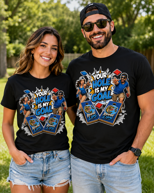 Single Player Rippin Lips Cornhole T-Shirt Unisex
